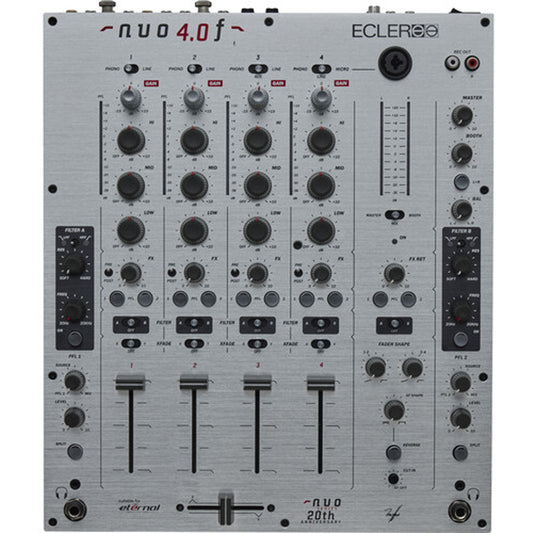Ecler NUO 4.0F-SL Analogue DJ Mixer - Silver