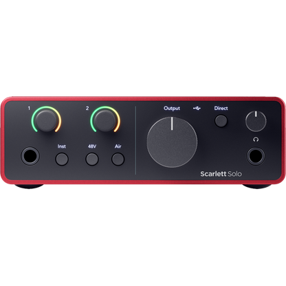 Focusrite Scarlett Solo 4th Gen, 2-in, 2-out USB Audio Interface