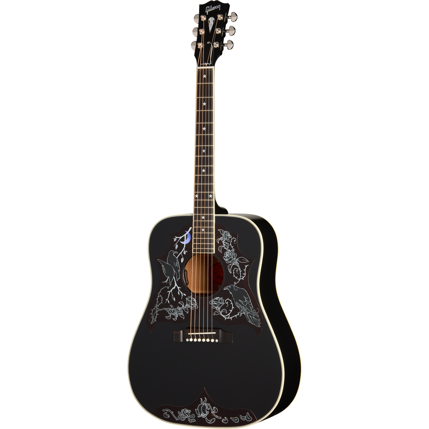 Gibson Kirk Hammett Raven Dreadnought Acoustic Electric Guitar - Ebony