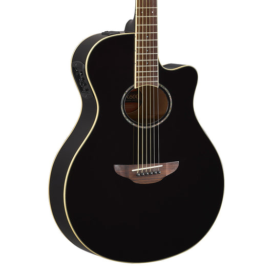 Yamaha APX600BL Thinline Acoustic Electric Guitar in Black