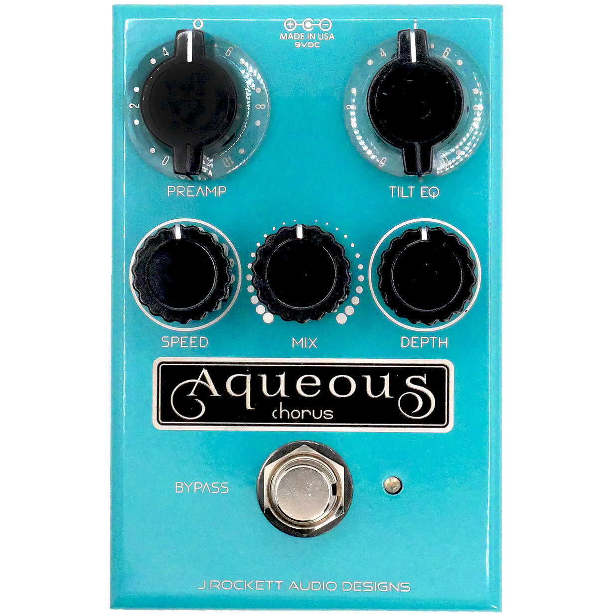 J Rockett Aqueous Chorus Pedal with Preamp and Tilt EQ