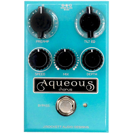 J Rockett Aqueous Chorus Pedal with Preamp and Tilt EQ