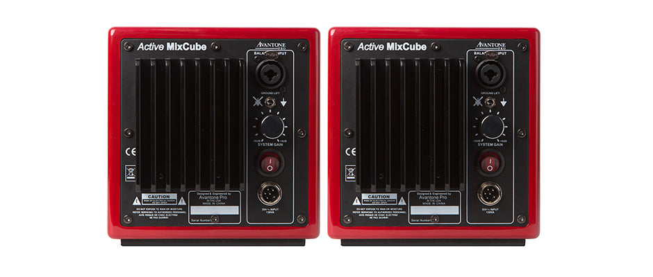 Avantone MixCube Active 10th Anniversary Red Mini Reference Monitors (Pair)