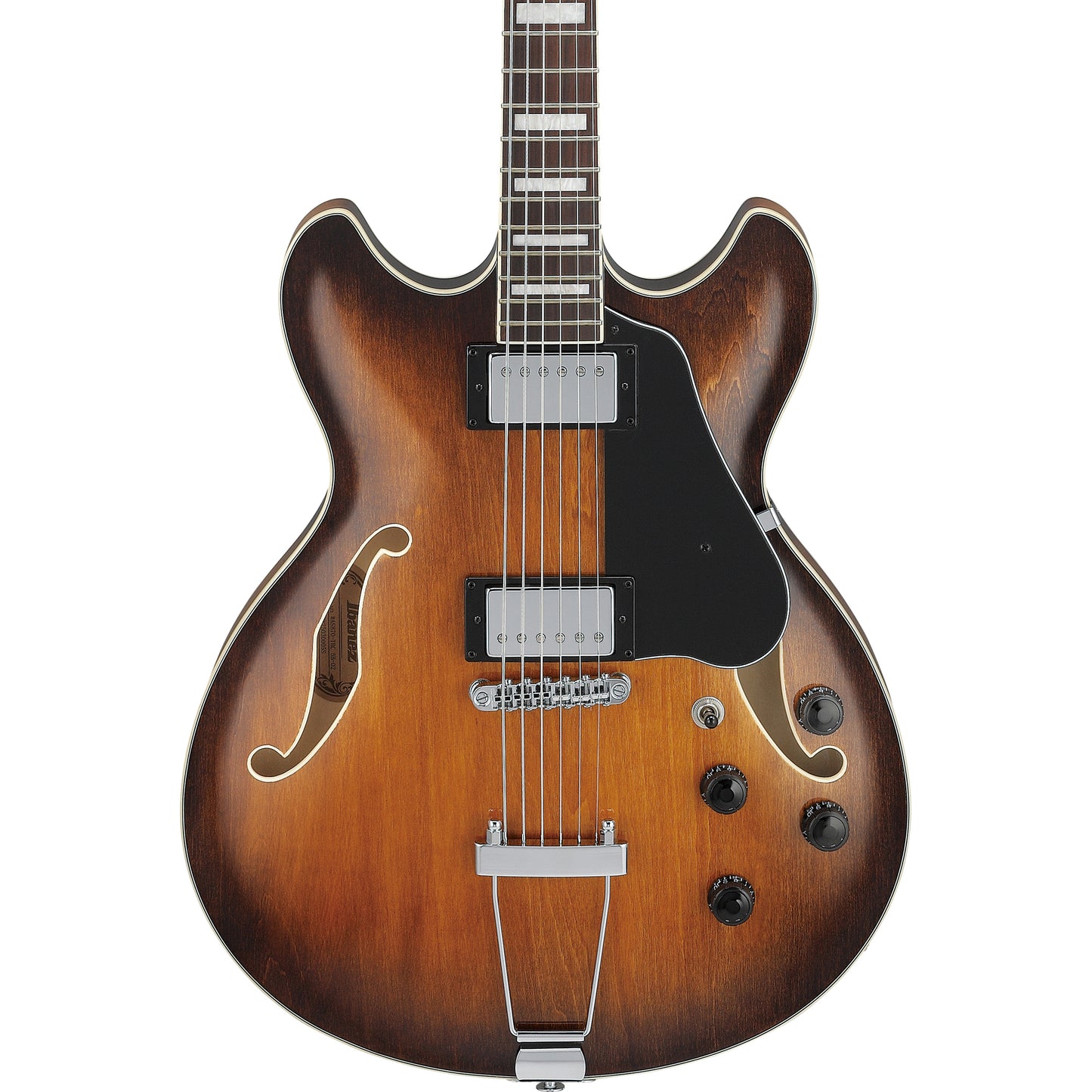 Ibanez AS7328 AS Artcore Baritone Electric Guitar - Tobacco Brown