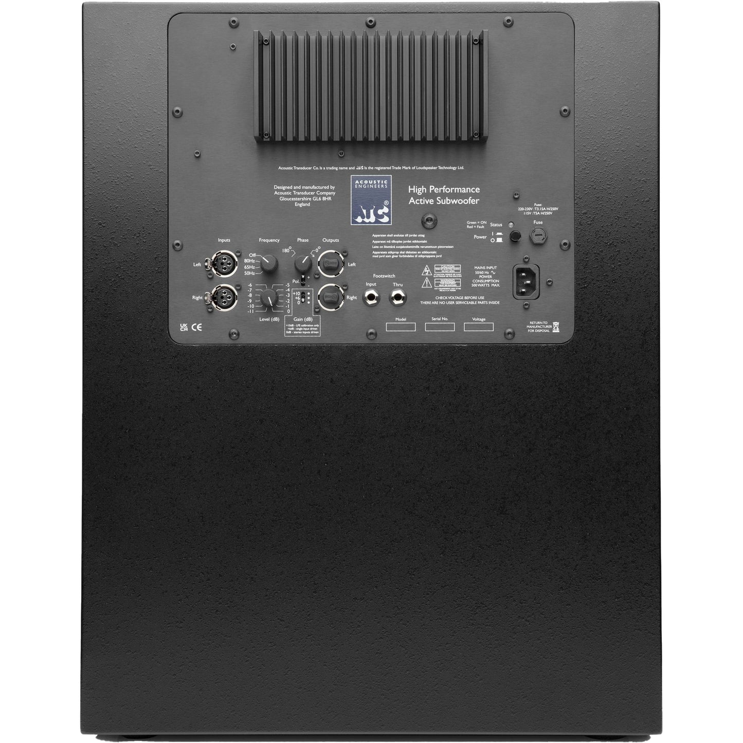 ATC Loudspeakers SCS120 Pro Active Studio Subwoofer