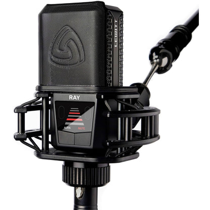 Lewitt RAY Microphone with Autofocus for Your Voice - Mute by Distance and Mute Button - for Podcasts, Streaming, Content and Music in Studio Quality - 1" Studio Condenser Capsule