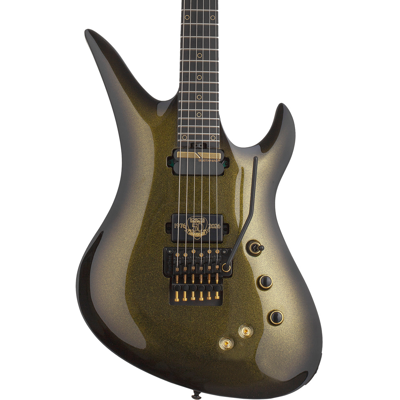 Schecter Avenger FR-S Floyd Rose 50th Anniversary Electric Guitar - Gold Burst