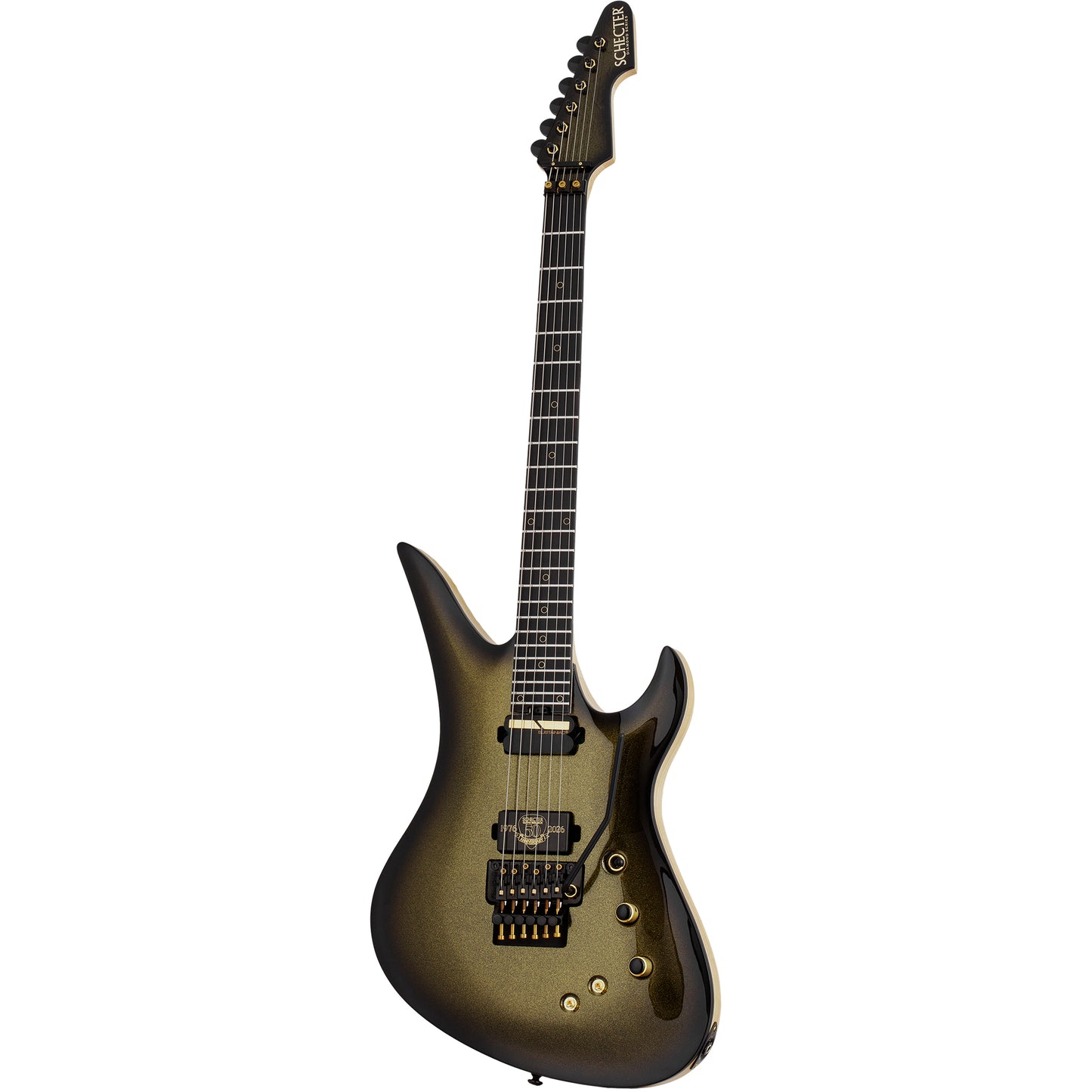 Schecter Avenger FR-S Floyd Rose 50th Anniversary Electric Guitar - Gold Burst