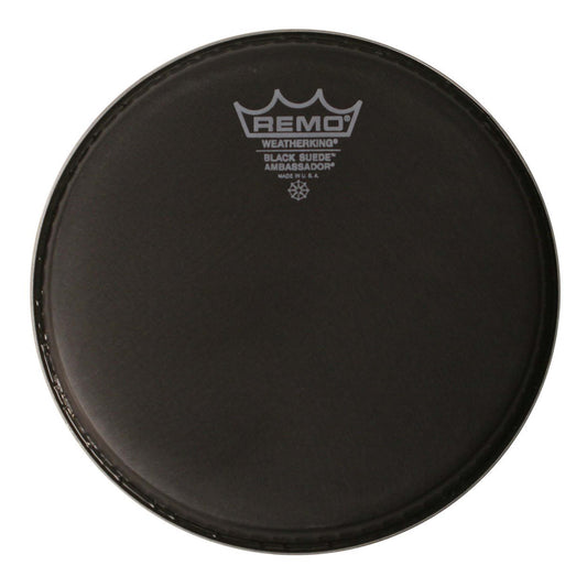 Remo BA0815-ES Black Suede Ambassador Drum Head - 15"