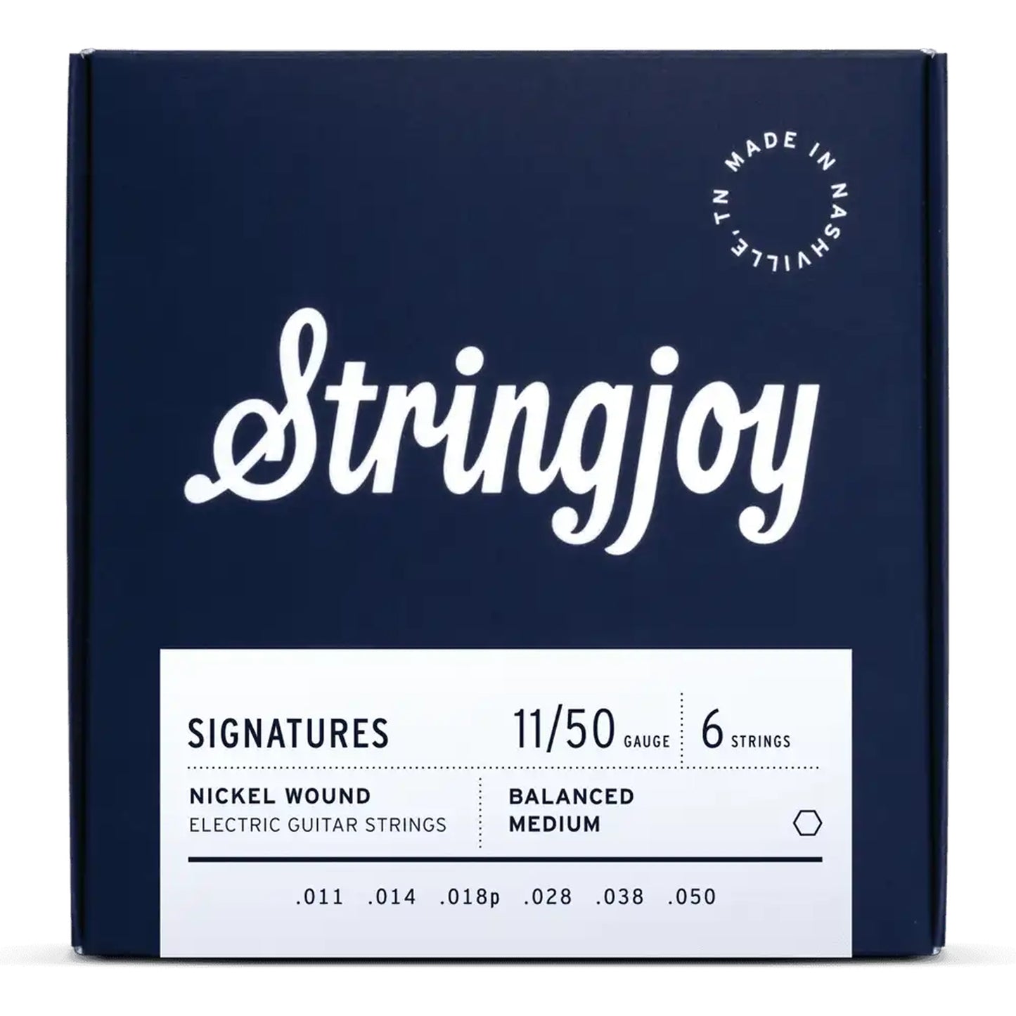 Stringjoy Signatures - Balanced Medium Gauge (11-50) Nickel Wound Electric Guitar Strings
