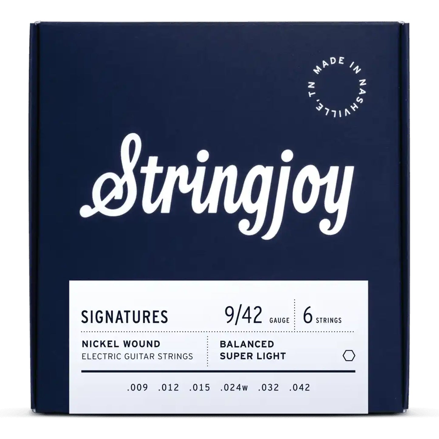 Stringjoy Signature Strings Balanced Super Light Gauge (9-42) Nickel Wound Electric Guitar Strings