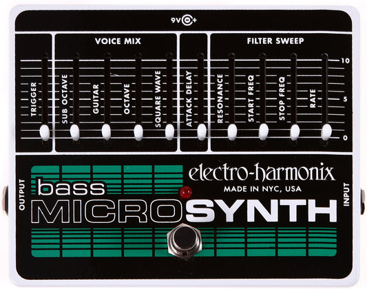 Electro Harmonix Bass Microsynth Effects Bass Pedal