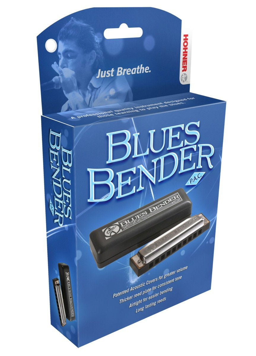 Hohner Blues Bender Harmonica, Key of B Flat (Bb)