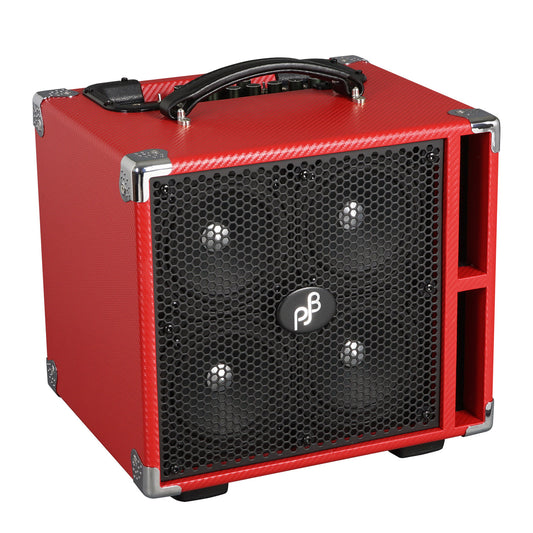 Phil Jones BG-400 Suitcase Bass Combo Amplifier Carbon Fiber in Piranhas Red