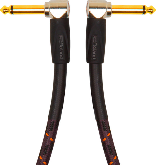 Boss BIC-PC 6" / 15cm Instrument Cable, Angled/Angled 1/4"" Jack