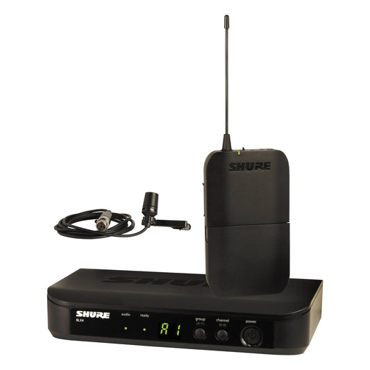 Shure BLX14/CVL Instrument Wireless System with CVL Lavalier Microphone, J10