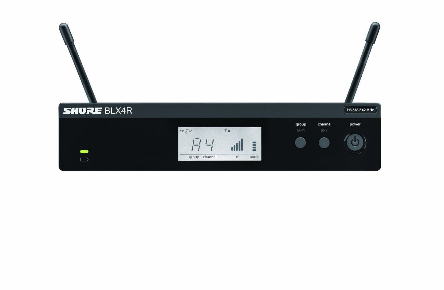 Shure BLX24/SM58-H9 Wireless Vocal Rack Mount System with SM58 Handheld Mic, H9