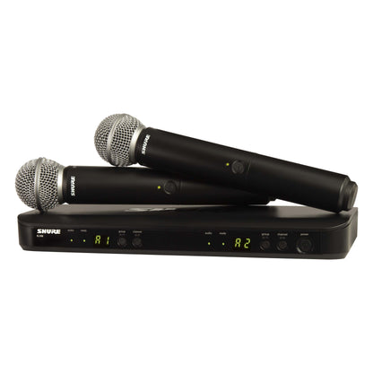 Shure BLX288/SM58 Dual Channel Wireless Handheld Mic System - H10 Band