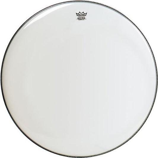Remo BR1222-00 Smooth White Ambassador Bass Drum Head - 22"