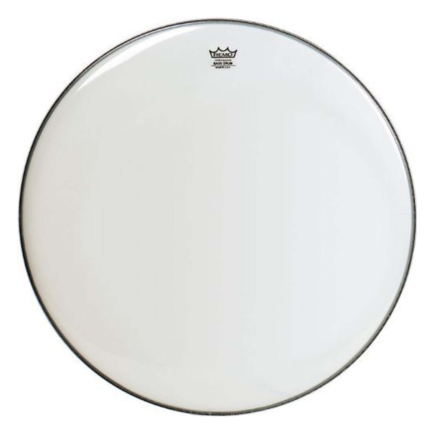 Remo WeatherKing Smooth White Ambassador Bass Drumhead 24 Inches