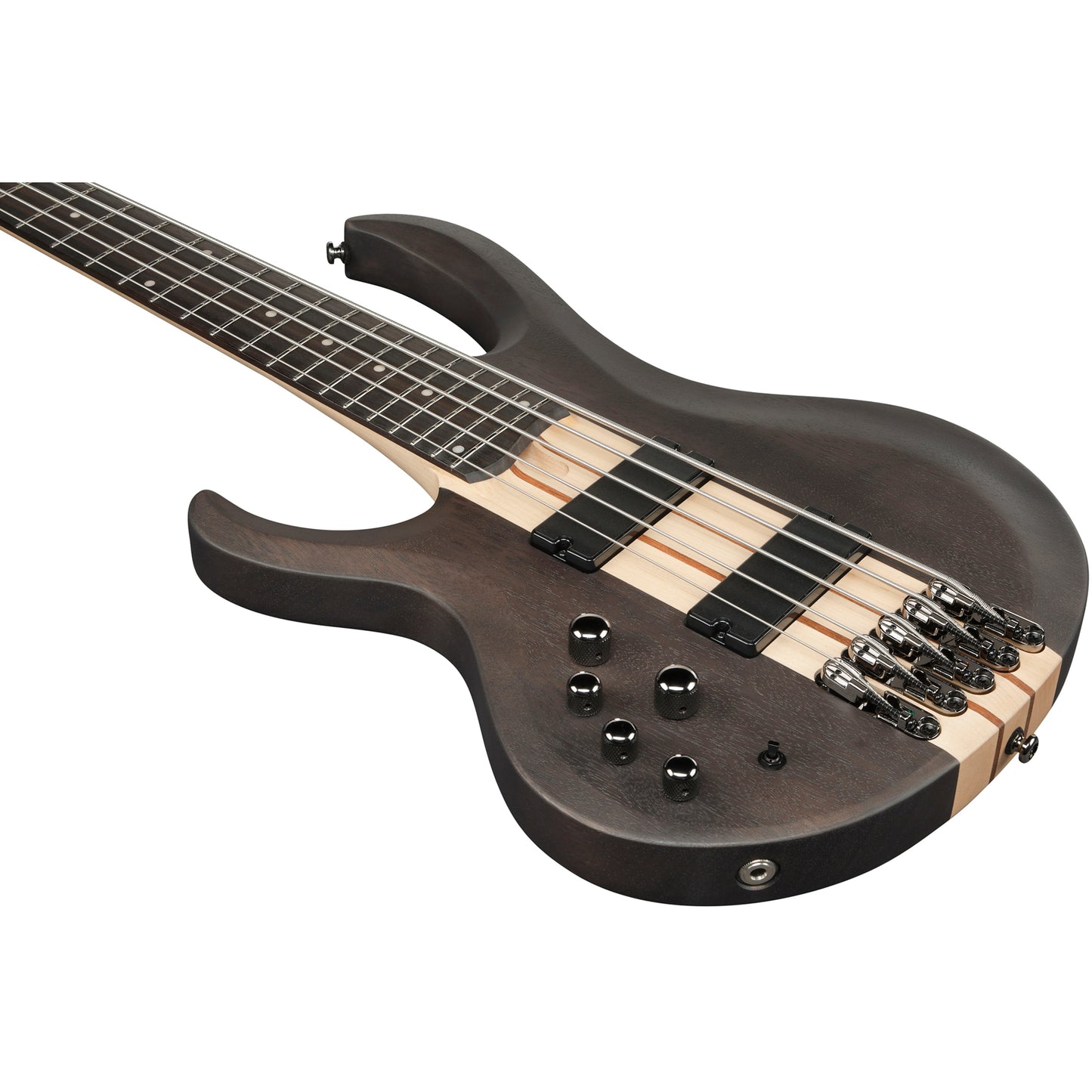Ibanez BTB605 BTB Standard Left Handed 5-String Electric Bass - Transparent Gray Flat