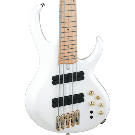 Ibanez BTB Bass Workshop Multi Scale 5 String Electric Bass - Pearl White Matte