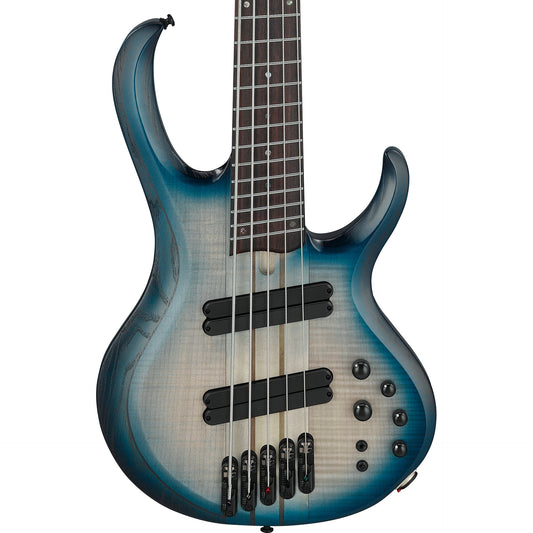 Ibanez BTB Bass Workshop 5str Multi Scale Bass - Cosmic Blue Starburst Low Gloss