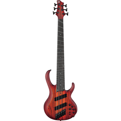 Ibanez BTB866MS Bass Workshop 6-String Electric Bass - Brown Topaz Burst Flat