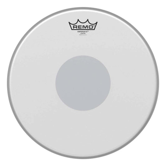 Remo Emperor X Coated Snare Drumhead - Bottom Black Dot, 13"