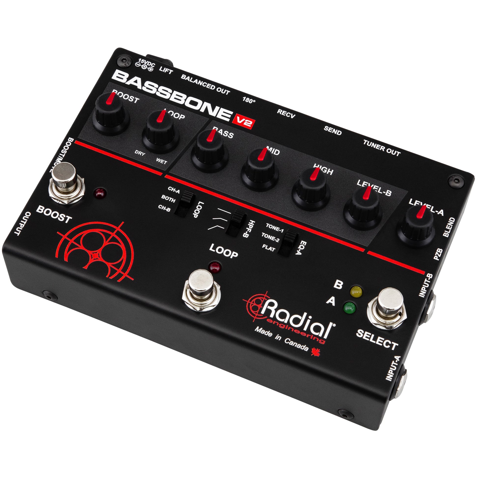 radial pedals Radial Bassbone V2 Bass Preamp & DI Box