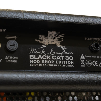 Bad Cat Amplifiers Mark Sampson Modded Black Cat 30-W 1x12" Tube Combo Amplifier