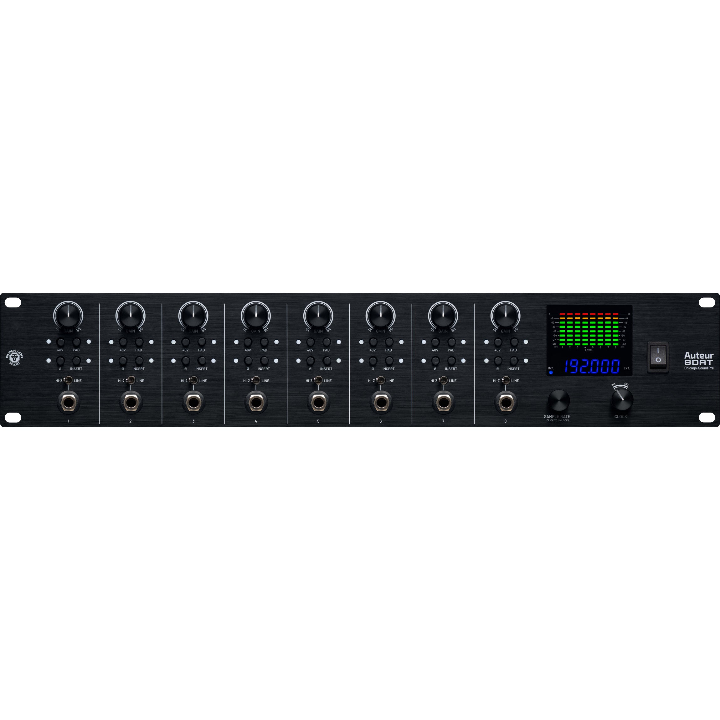 Black Lion Audio 8DAT 8 Channel Auteur Packed Mic Pre – Alto Music