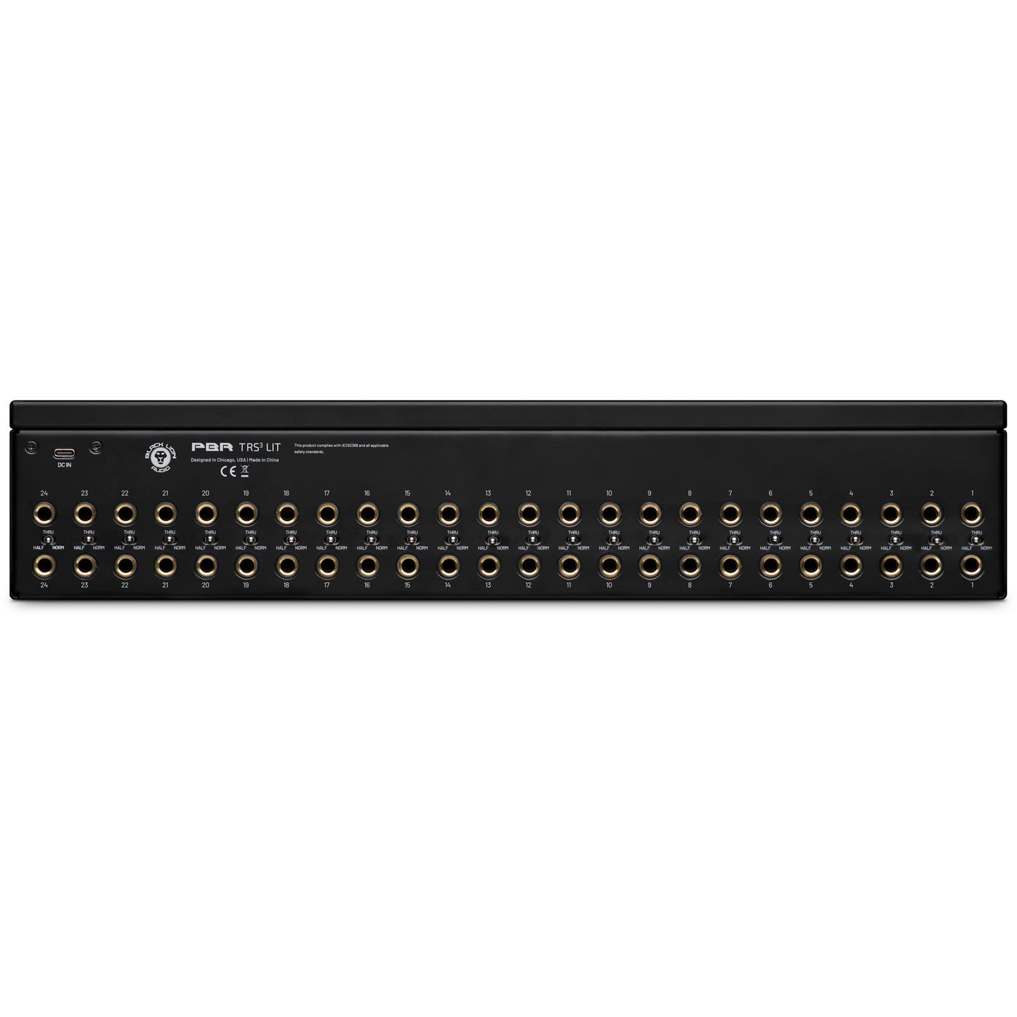 Black Lion Audio PBR TRS3 LIT - 3 Way TRS Patchbay with Programmable LED