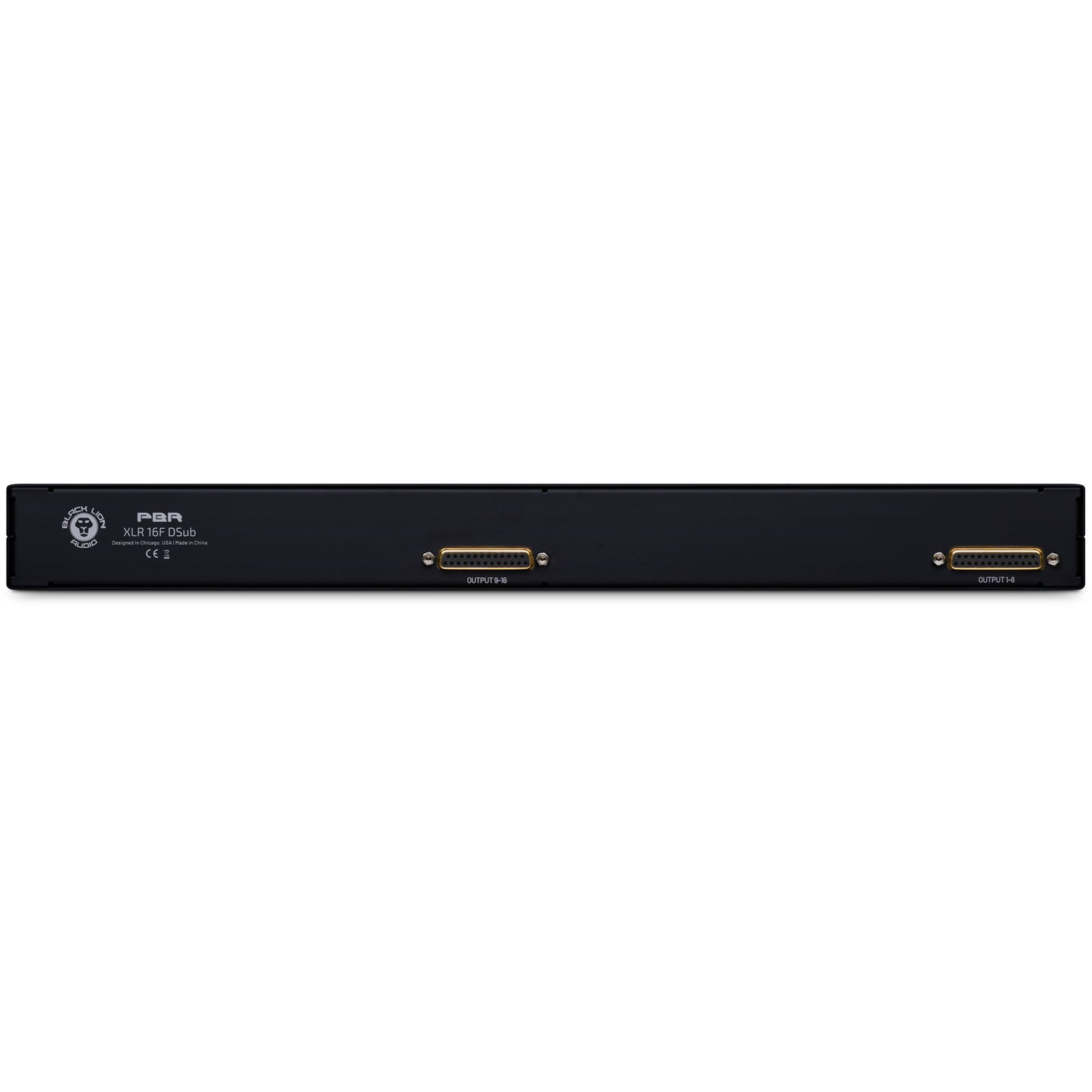 Black Lion Audio PBR XLR 16F DSub - Gold-Plated Female XLR/DB25 Patchbay