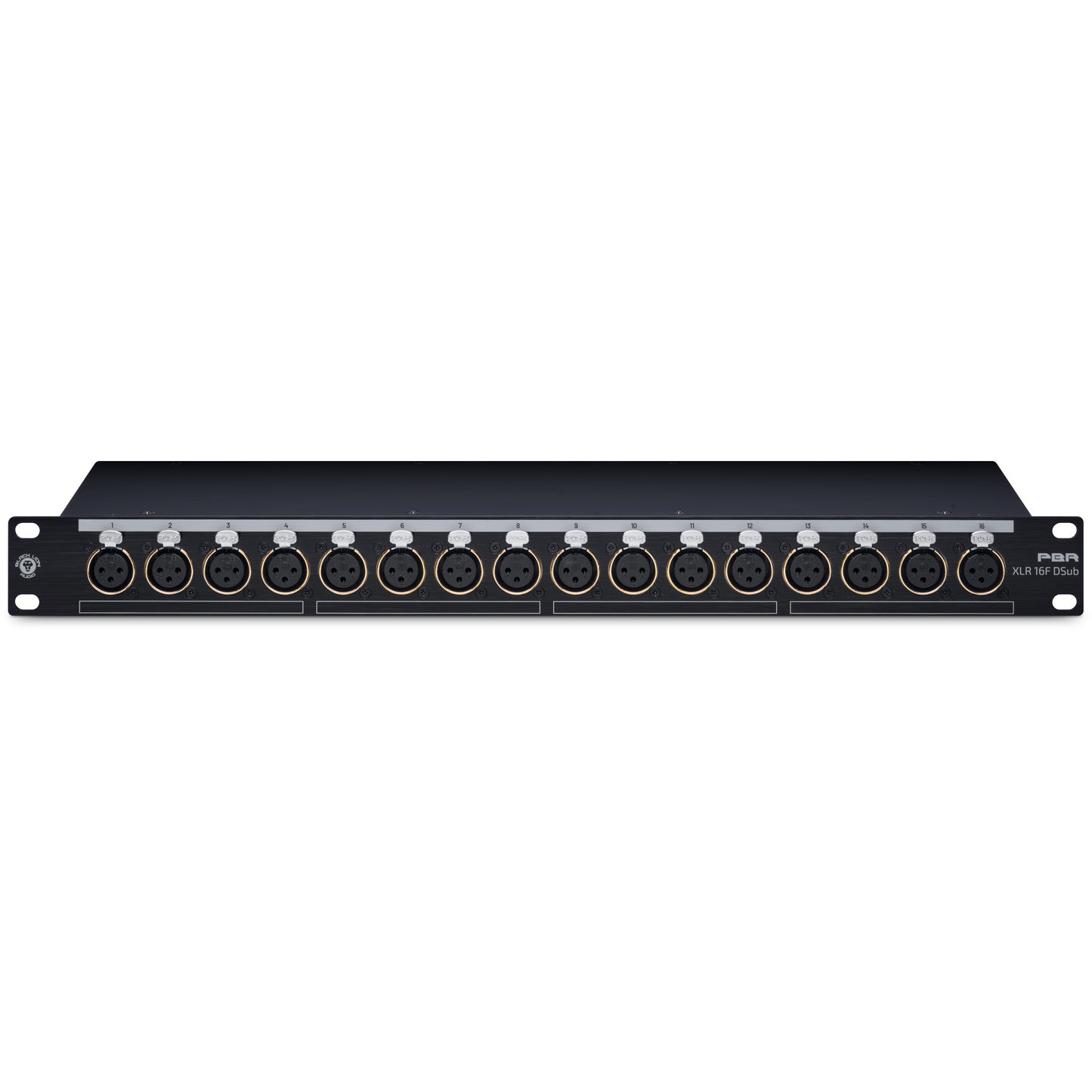 Black Lion Audio PBR XLR 16F DSub - Gold-Plated Female XLR/DB25 Patchbay