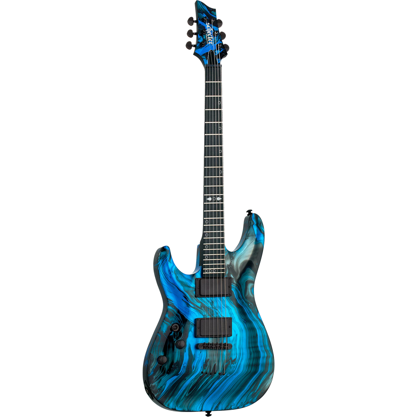 Schecter C-1 Hydro-Dip Left Handed Electric Guitar - Midnight Tide