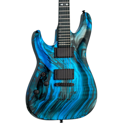 Schecter C-1 Hydro-Dip Left Handed Electric Guitar - Midnight Tide