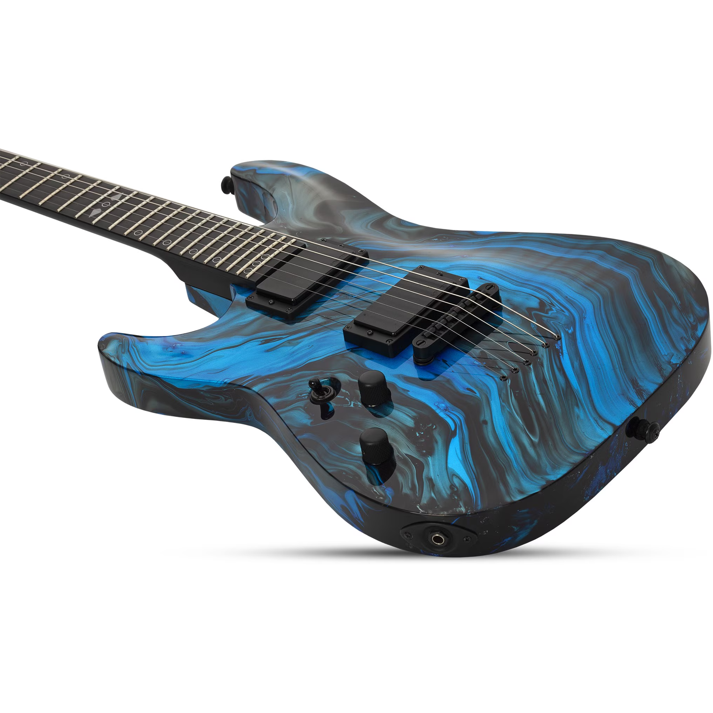 Schecter C-1 Hydro-Dip Left Handed Electric Guitar - Midnight Tide