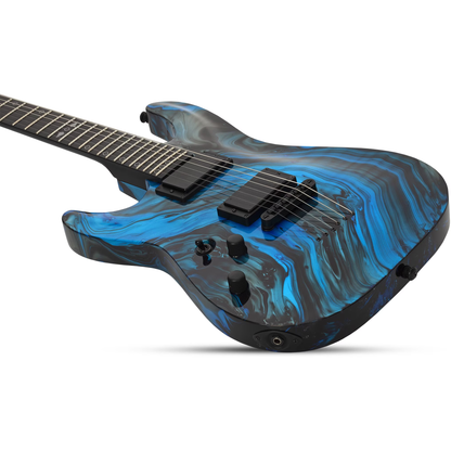 Schecter C-1 Hydro-Dip Left Handed Electric Guitar - Midnight Tide