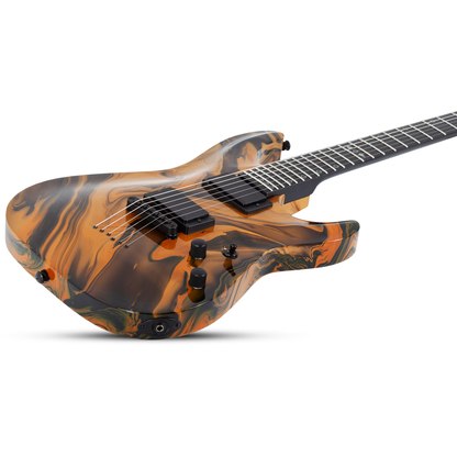 Schecter C-1 Hydro-Dip Electric Guitar - Golden Eclipse