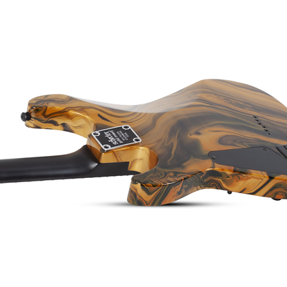 Schecter C-1 Hydro-Dip Electric Guitar - Golden Eclipse