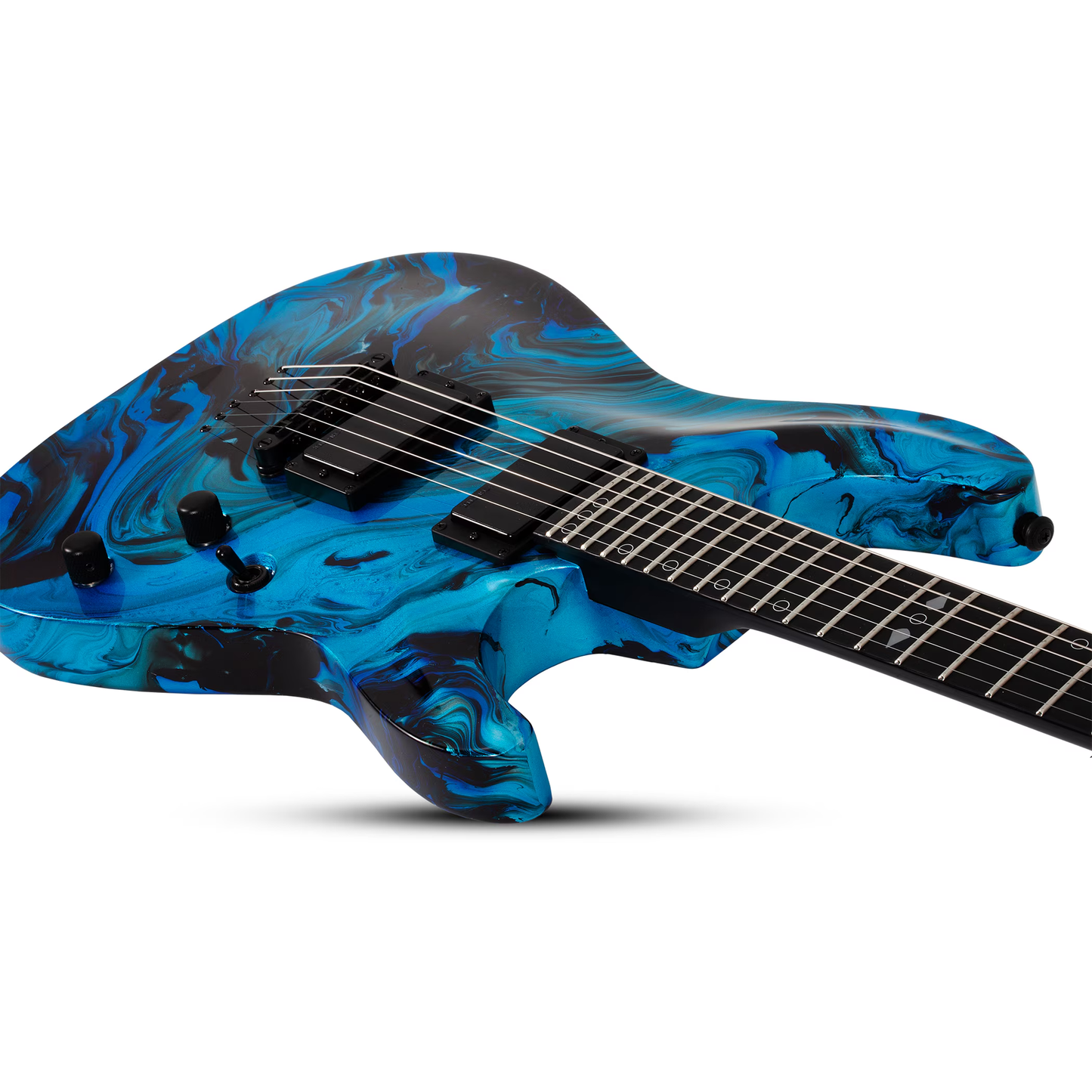 Schecter C-1 Hydro-Dip Electric Guitar - Midnight Tide