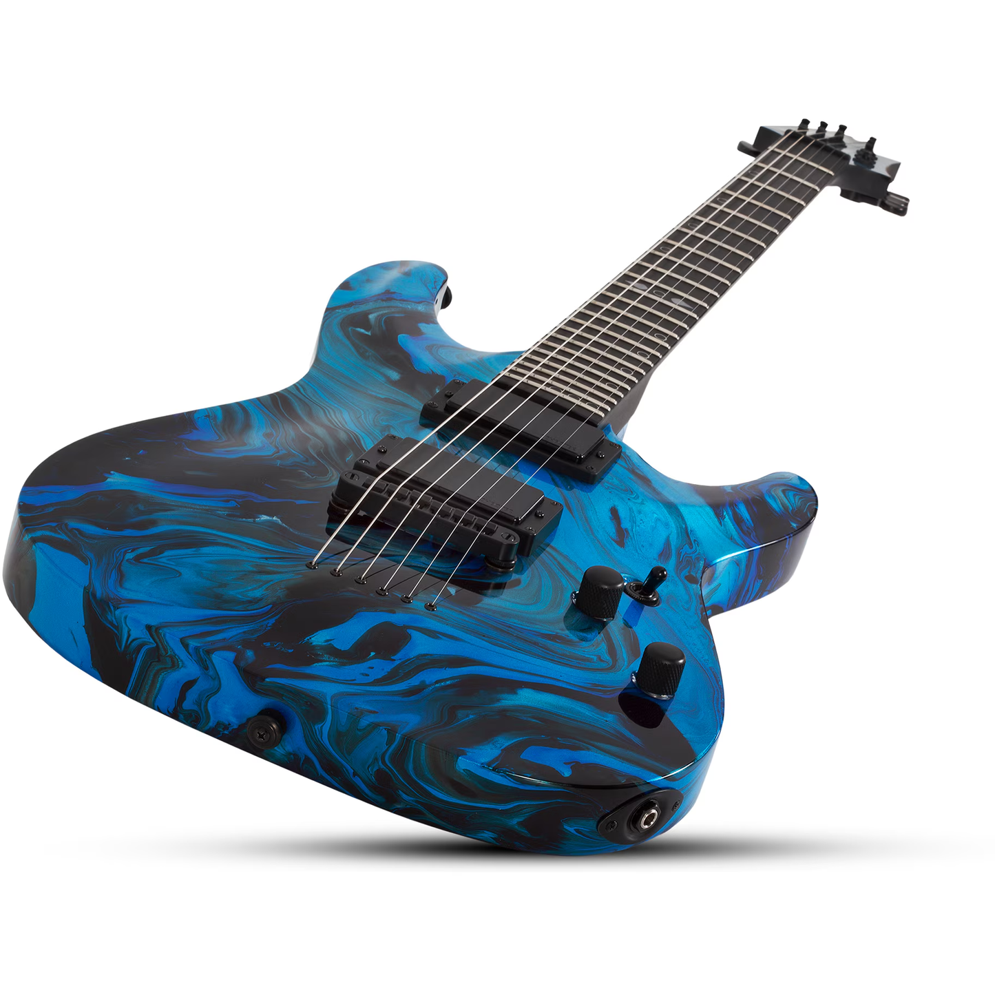 Schecter C-1 Hydro-Dip Electric Guitar - Midnight Tide