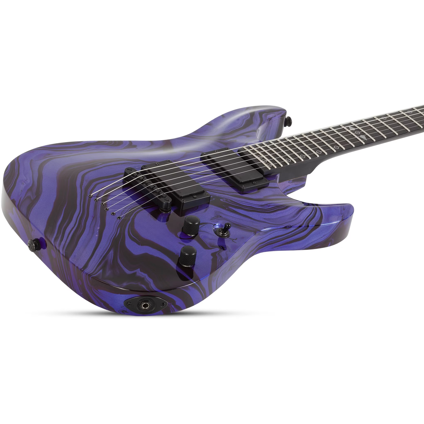 Schecter C-1 Hydro-Dip Electric Guitar - Purple Obsidian