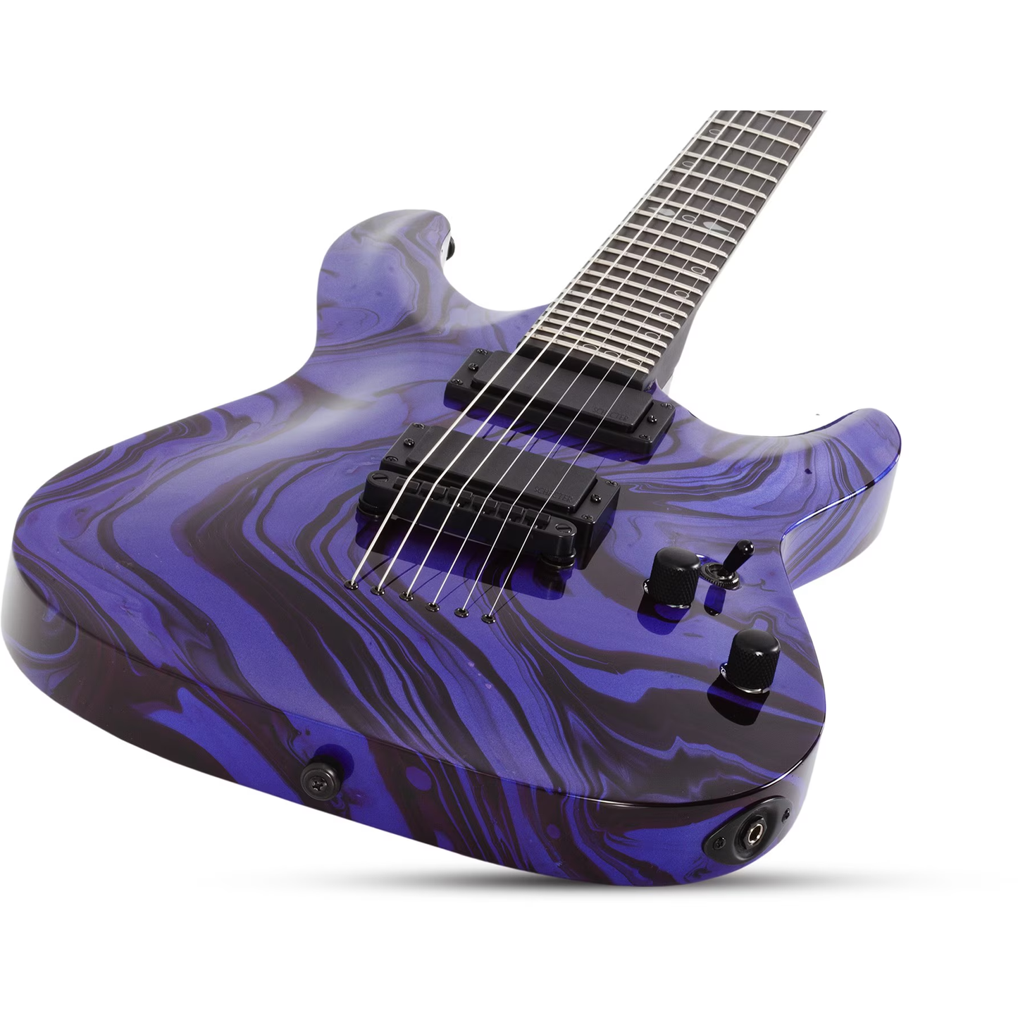 Schecter C-1 Hydro-Dip Electric Guitar - Purple Obsidian
