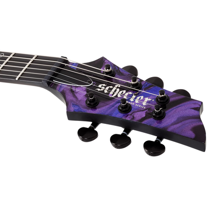 Schecter C-1 Hydro-Dip Electric Guitar - Purple Obsidian
