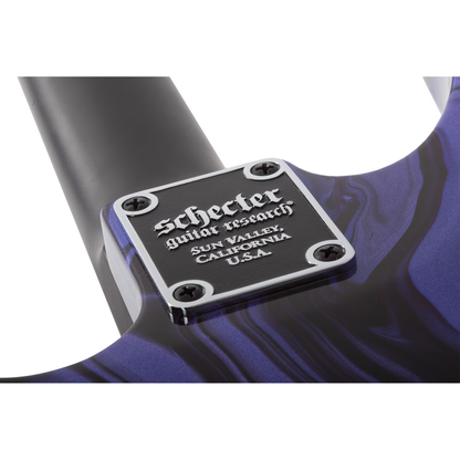 Schecter C-1 Hydro-Dip Electric Guitar - Purple Obsidian