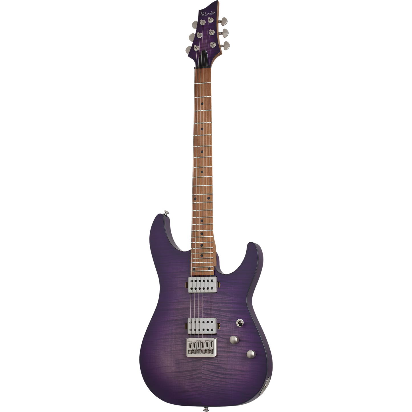 Schecter C-1 Standard Plus Electric Guitar - Transparent Purple Burst