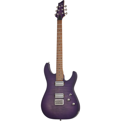 Schecter C-1 Standard Plus Electric Guitar - Transparent Purple Burst