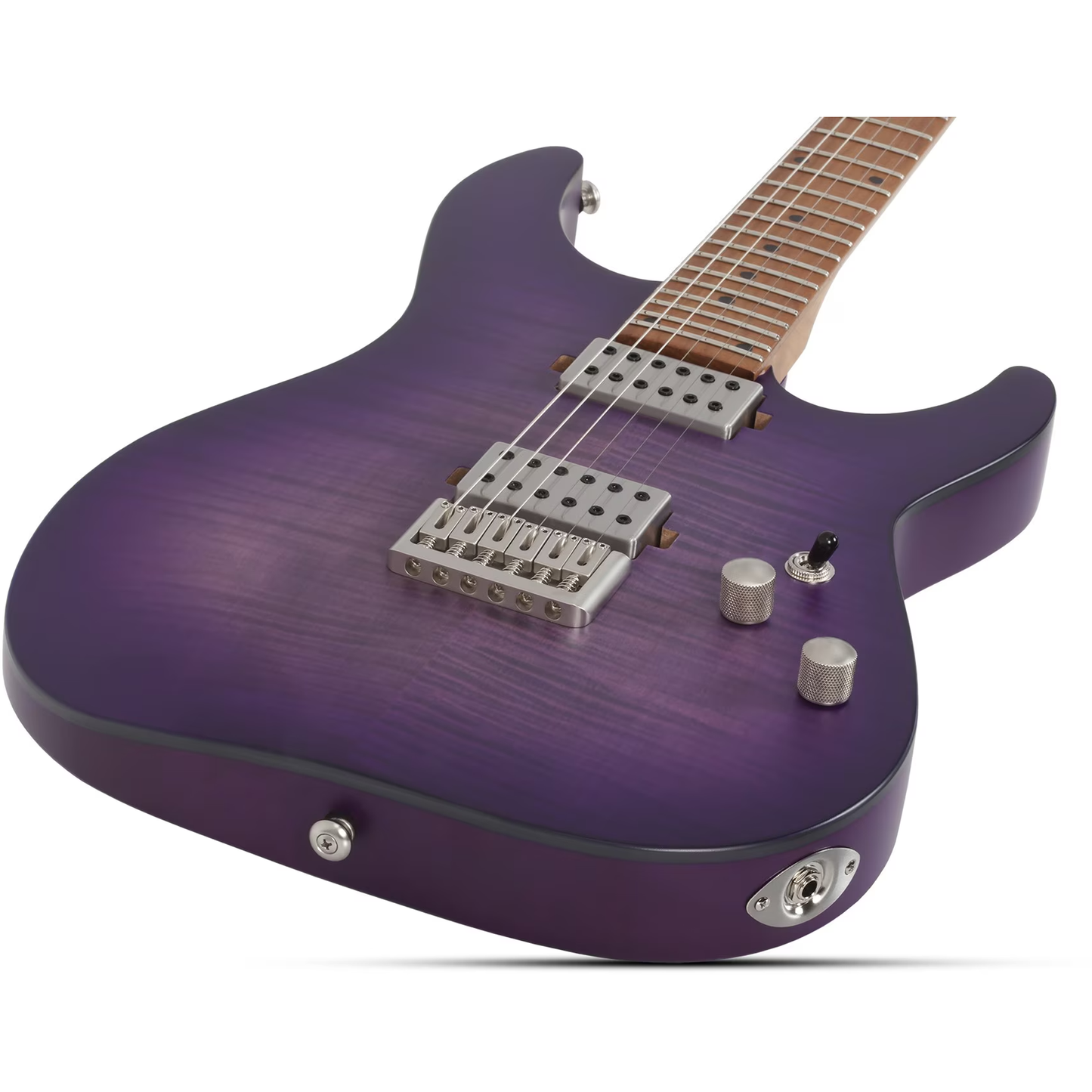 Schecter C-1 Standard Plus Electric Guitar - Transparent Purple Burst